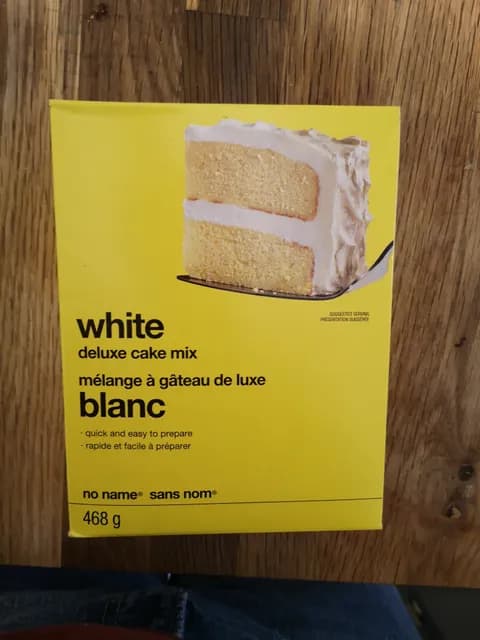 No Name White Deluxe Cake Mix