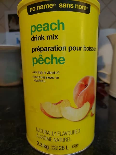 No Name Peach Drink Mix