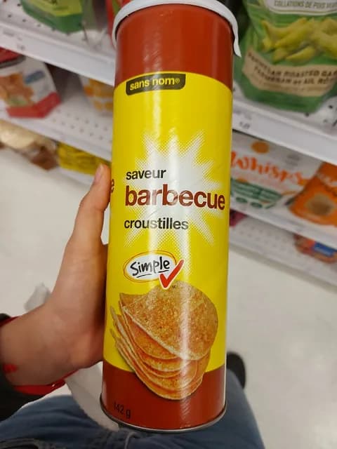 Sans Nom Saveur Barbecue Croustilles
