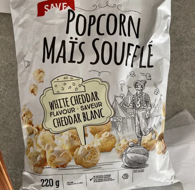 President’S Choice Popcorn White Cheddar Flavour