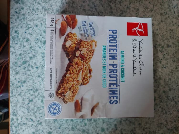 President'S Choice Almond & Coconut Protein Bar