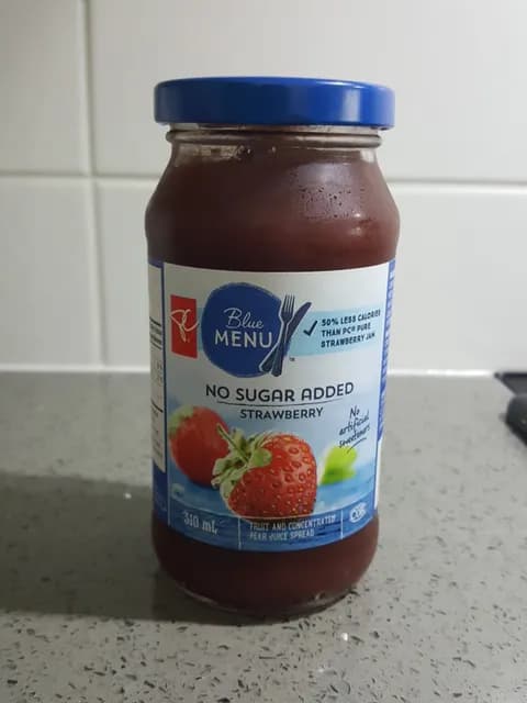 Pc Blue Menu No Sugar Added Strawberry Fruit And Concentrated Pear Juice Spread