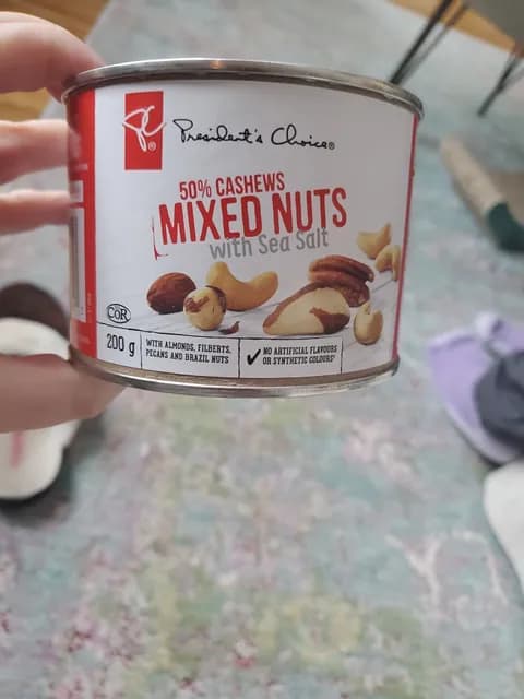 President'S Choice 50% Cashews Mixed Nuts With Sea Salt