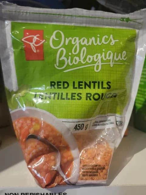 Pc Organics Red Lentils