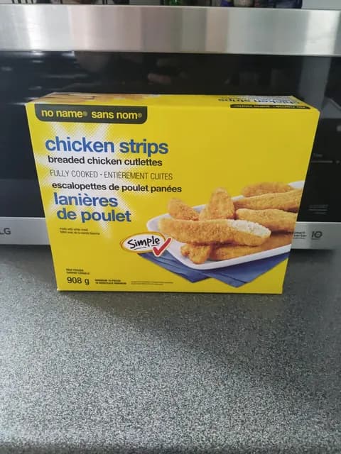 No Name Chicken Strips Breaded Chicken