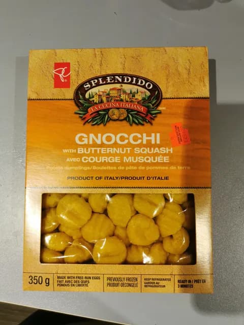 President'S Choice Splendido Gnocchi With Butternut Squash