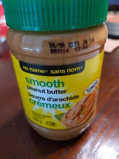 No Name Simple Smooth Peanut Butter