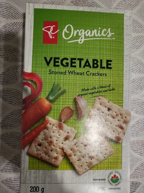 Pc Organics Vegetable Stoned Wheat Crackers