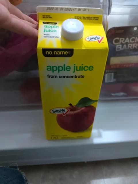 No Name Apple Juice From Concentrate