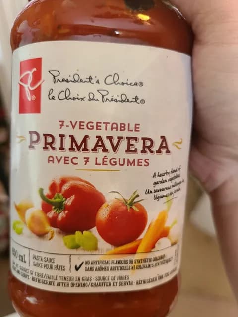 Pc 7-Vegetable Primavera Pasta Sauce