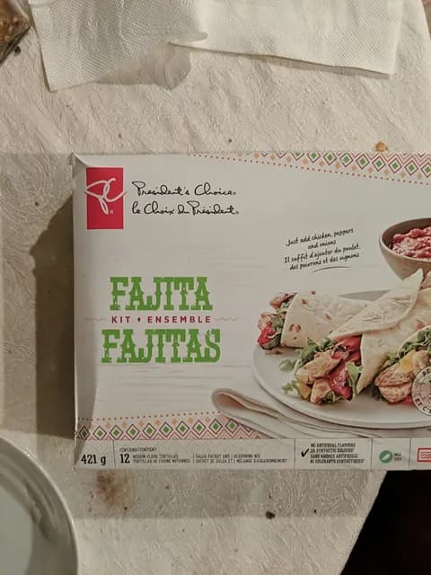 President'S Choice Fajita Fajitas Kit Ensemble