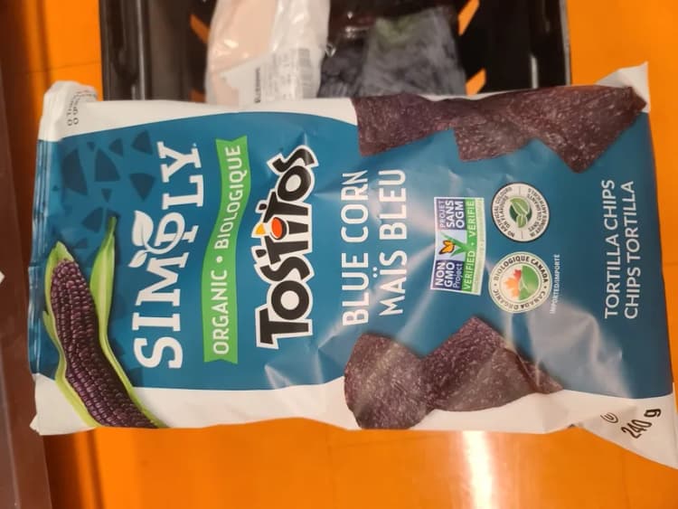 Simply Tostitos Organic Blue Corn Tortilla Chips