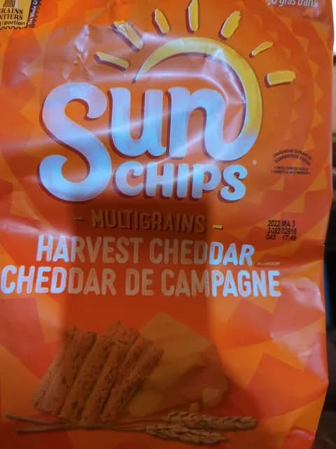 Sunchips Multigrains Harvest Cheddar