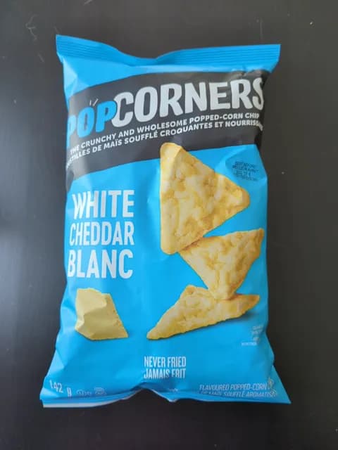 Popcorners White Cheddar Flavoured Popped-Corn Chips