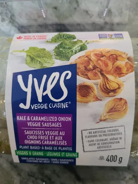 Yves Veggie Cuisine Kale & Caramelized Onion Veggie Sausages