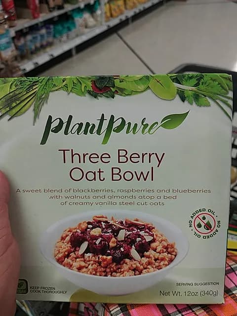 Plant Pure Three Berry Oat Bowl
