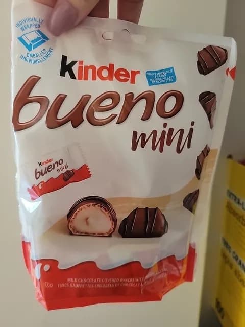 Kinder Bueno Mini Milk Chocolate Covered Wafers With Smooth Milk Hazelnut Filling