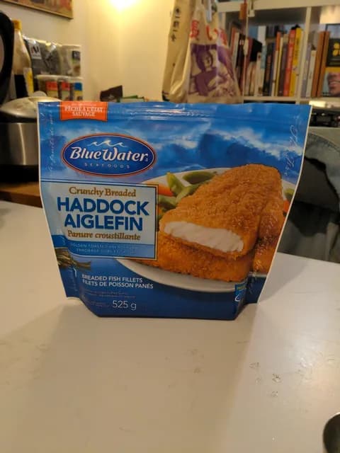 Bluewater Seafoods Crunchy Breaded Haddock Fillets
