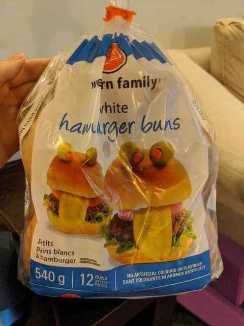 Western Family White Hamburger Buns