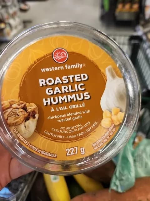 Western Family Roasted Garlic Hummus