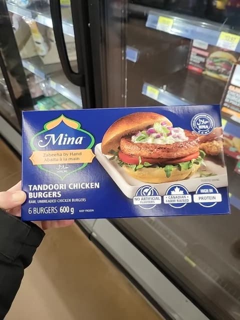Mina Tandoora Chicken Burgers