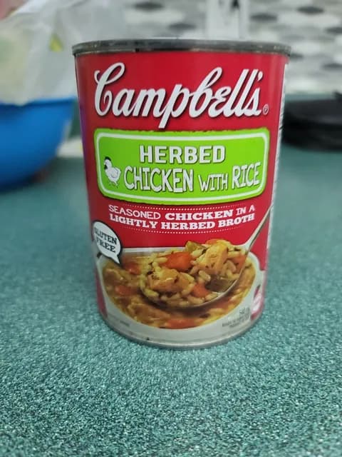 Campbell'S Herbed Chicken With Rice Seasoned Chicken In A Lightly Herbed Broth