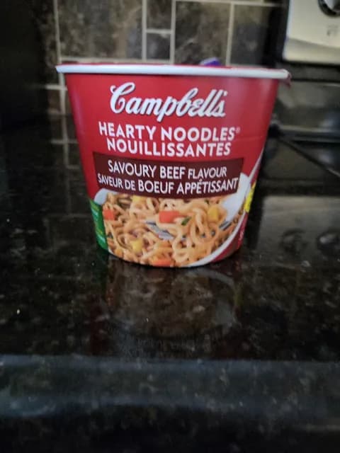 Campbell'S Hearty Noodles Savoury Beef Flavour
