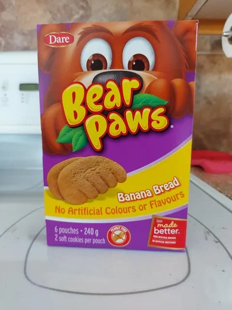 Dare Bear Paws Banana Bread Soft Cookies