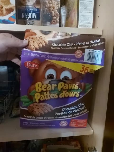 Dare Bear Paws Chocolate Chip