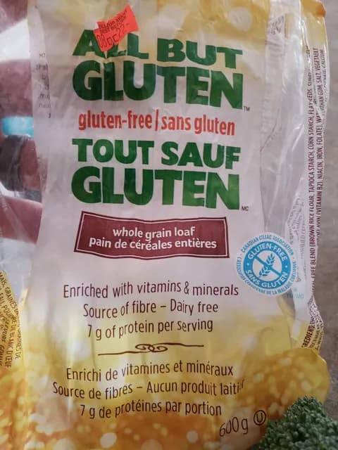 All But Gluten Whole Grain Loaf