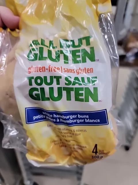 All But Gluten White Hamburger Buns