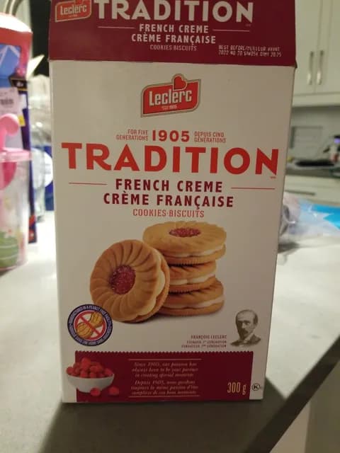 Leclerc Tradition French Creme Cookies
