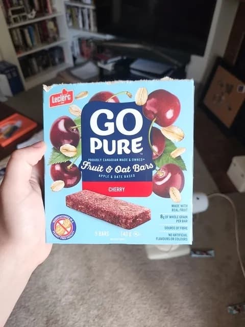Leclerc Go Pure Fruit & Oat Bars Cherry