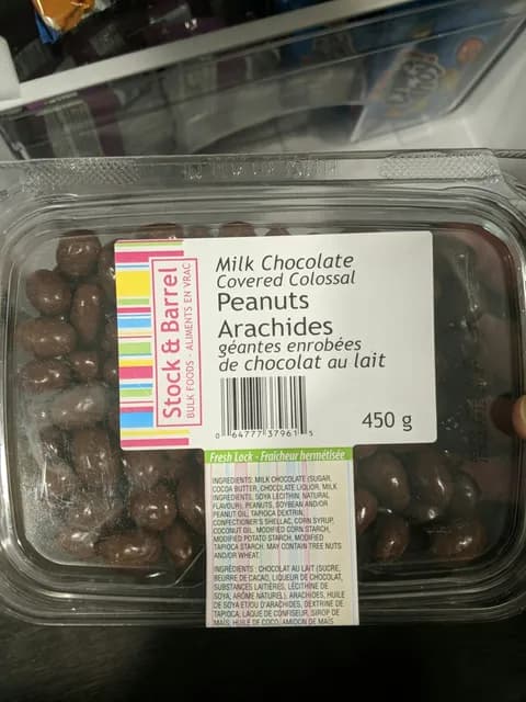 Stock & Barrel Milk Chocolate Covered Colossal Peanuts