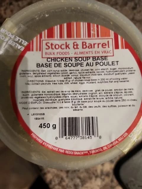 Stock & Barrel Chicken Soup Base