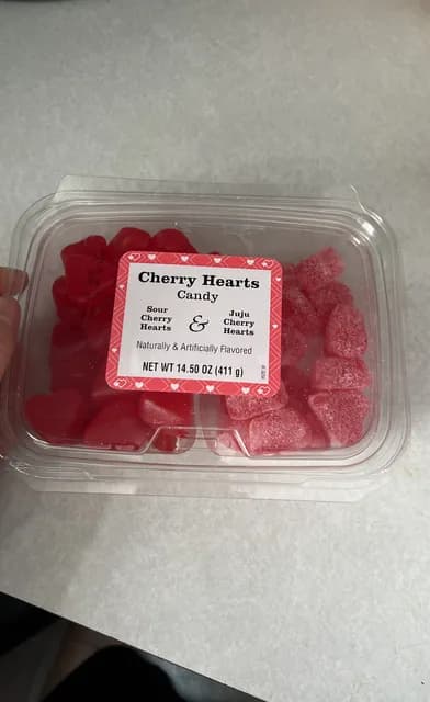 Sour Cherry & Juju Cherry Hearts Candy