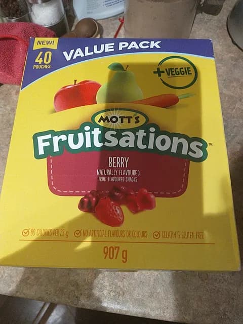 Motts Fruitsations Berry Flavoured Snacks