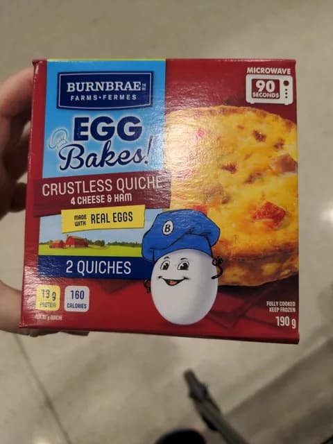 Burnbrae Farms Egg Bakes! Crustless Quiche