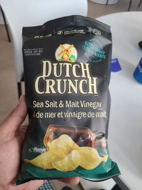 Dutch Crunch Sea Salt & Malt Vinegar Flavored