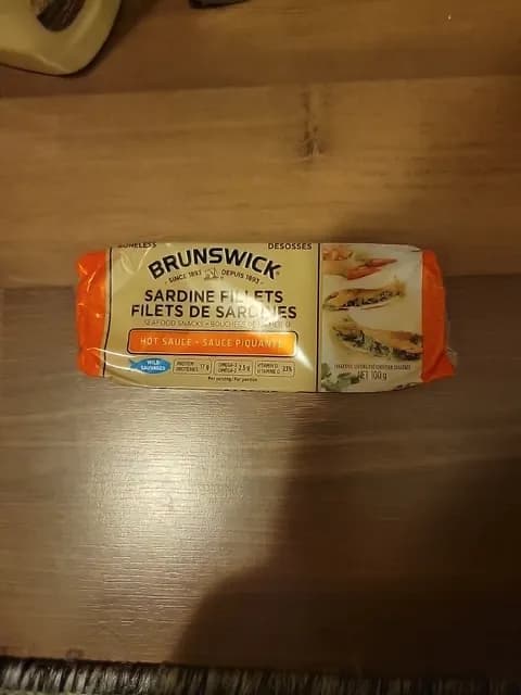 Brunswick Sardine Fillets Seafood Snacks In Hot Sauce