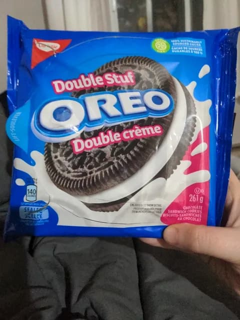 Oreo Double Stuf Chocolate Sandwich Cookies