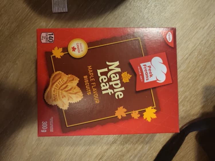 Christie Peek Freans Maple Leaf Maple Flavour Biscuits