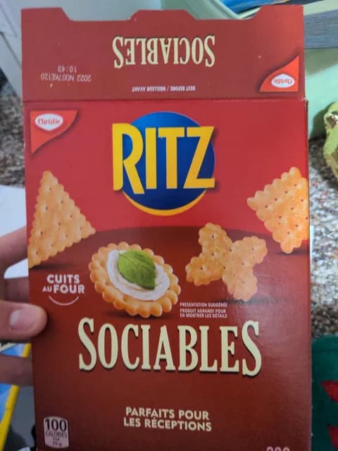 Ritz Sociables Parfaits Pour Les Receptions