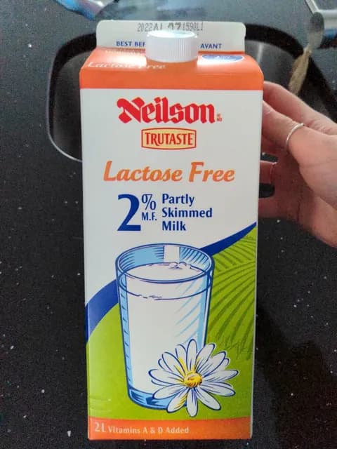 Neilson Trutaste Lactose Free 2% Partly Skimmed Milk
