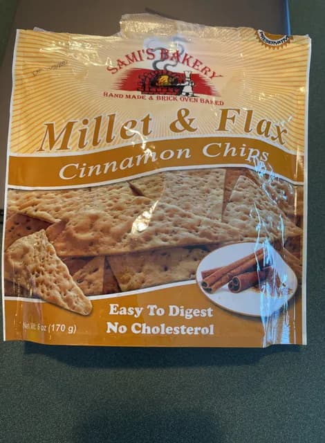 Sami'S Bakery Millet & Flax Cinnamon Chips