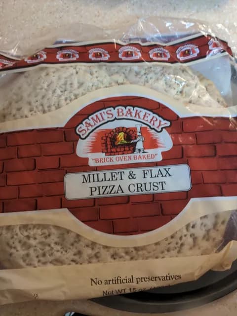 Sami'S Bakery Millet & Flax Pizza Crust