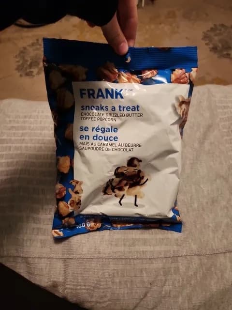 Sneaks A Treat Chocolate Drizzled Butter Toffee Popcorn