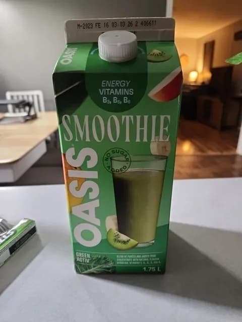 Oasis No Sugar Added Green Activ Smoothie