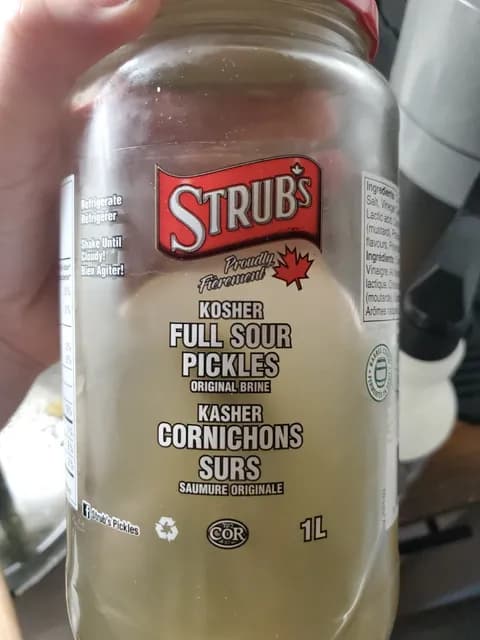 Strub'S Kosher Full Sour Pickles Original Brine
