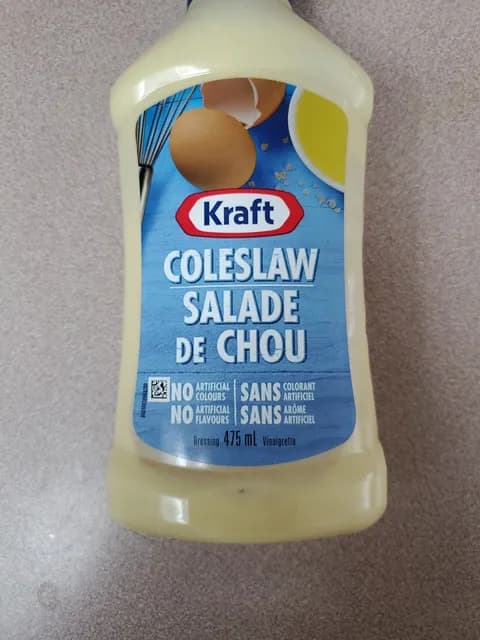 Kraft Coleslaw Salade De Chou Dressing Vinaigrette